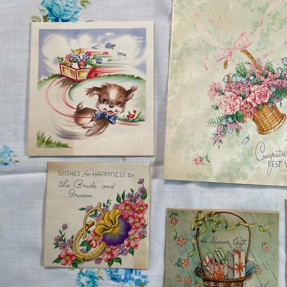 Lot of Kitsch Shower Cards and Wedding Cards - Picture 2 of 12